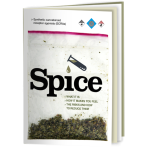 Cover of a spice drug information booklet. The word spice printed above an image of a pile spice